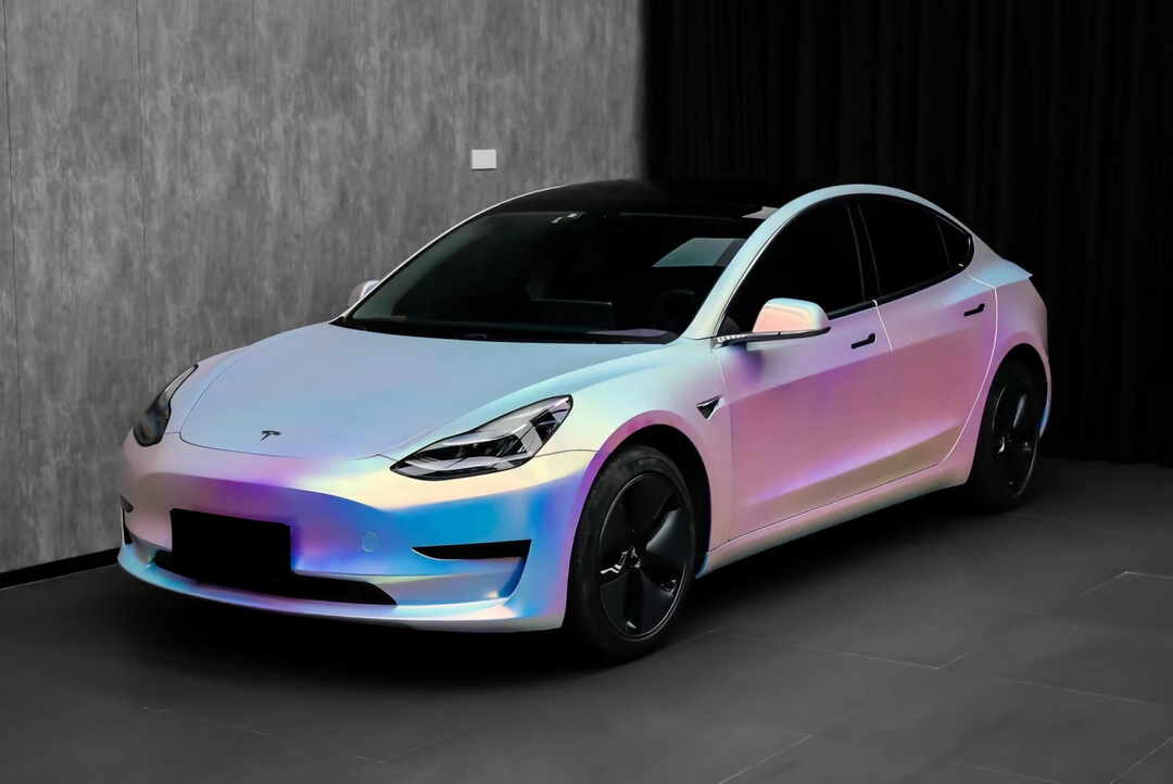 Matte Rainbow Chrome White