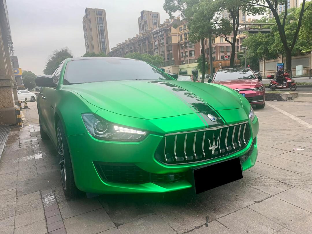 PET  Ghost Chrome Green Vinyl Wrap