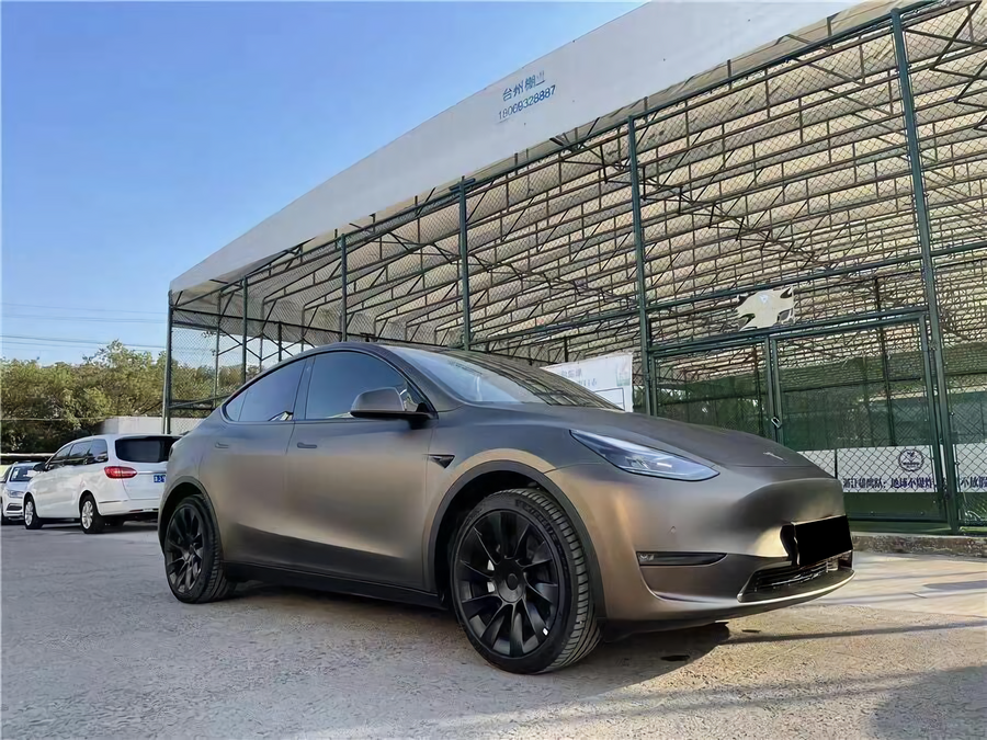 PET  Satin Metallic Coffee Vinyl Wrap