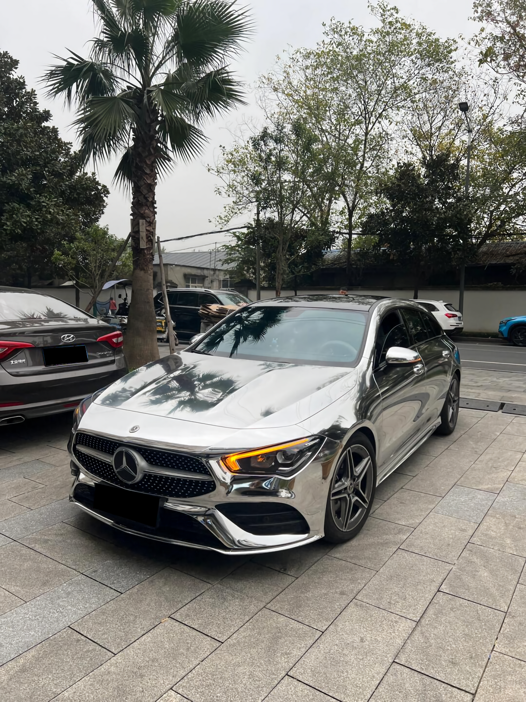 PET Mirror Chrome Silver Vinyl Wrap