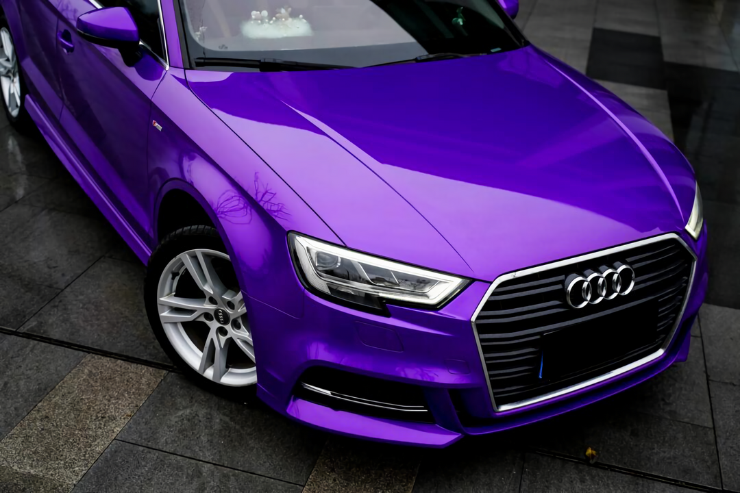 PET  Plum Explosion Purple Vinyl Wrap
