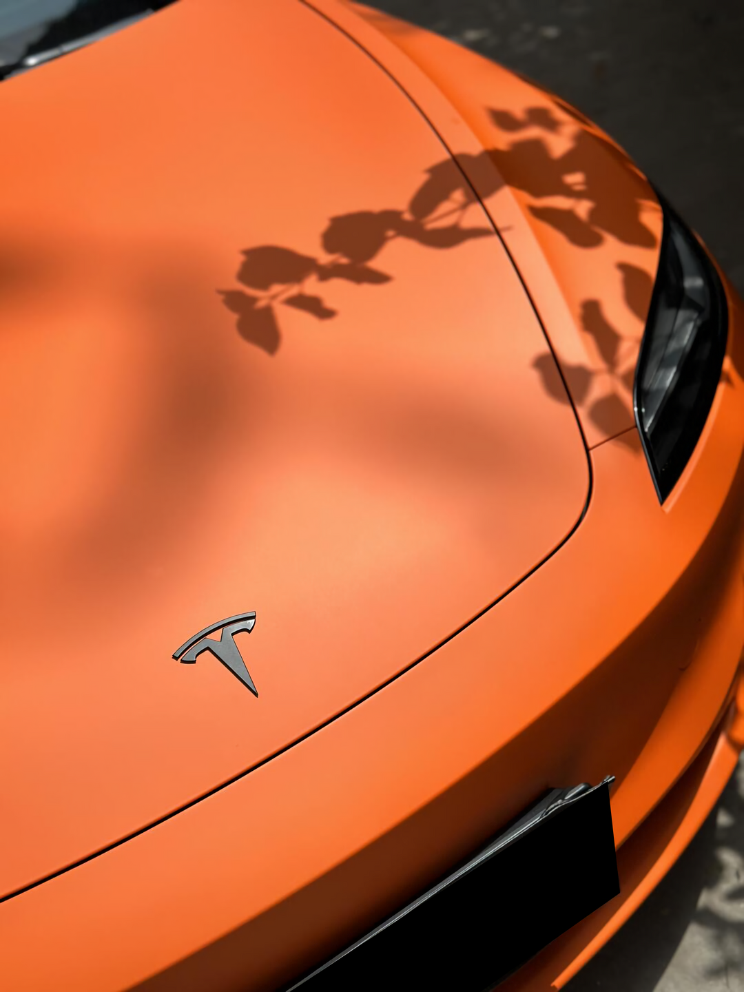 PET  Flat Orange Vinyl Wrap
