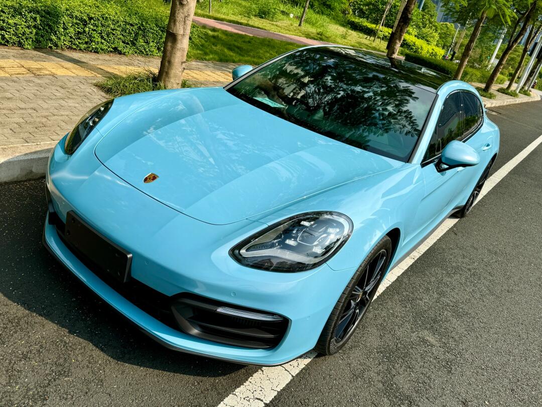 PET Snow Crystal Blue Vinyl Wrap