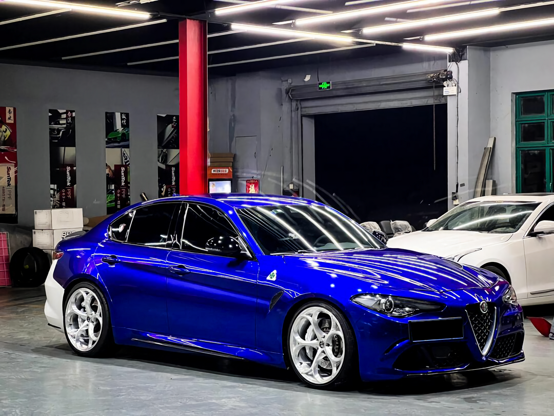 PET  Metallic Cobalt Blue Vinyl Wrap