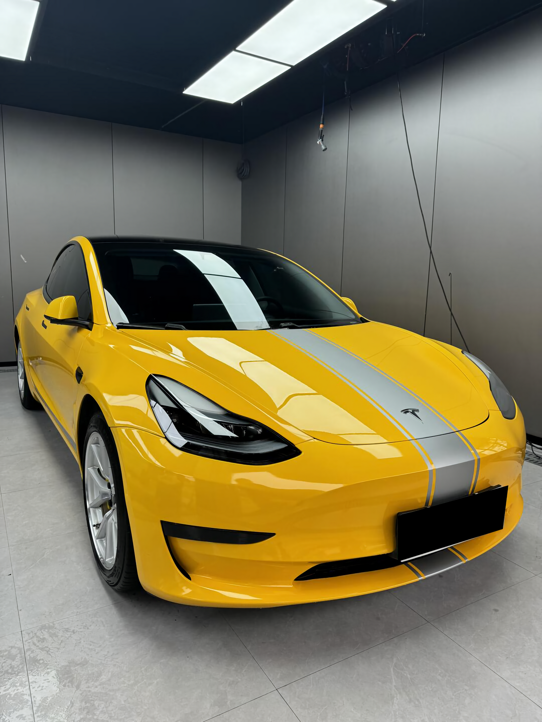 PET  Metallic Gold Yellow Vinyl Wrap