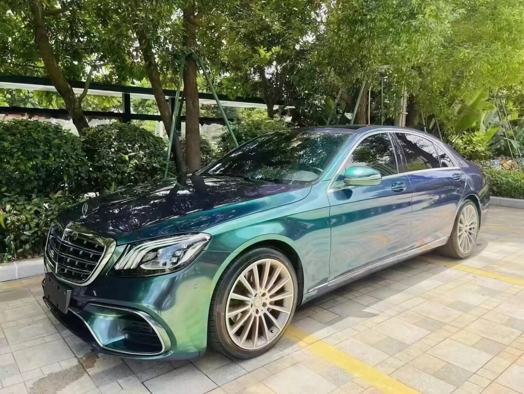 PET Aurora Diamant Green Metallic Vinyl Wrap