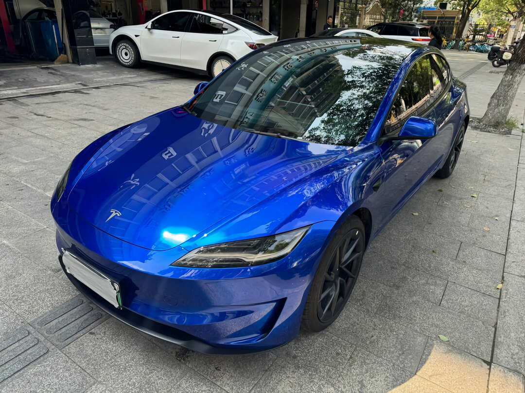 PET  Metallic Royal Blue Vinyl Wrap