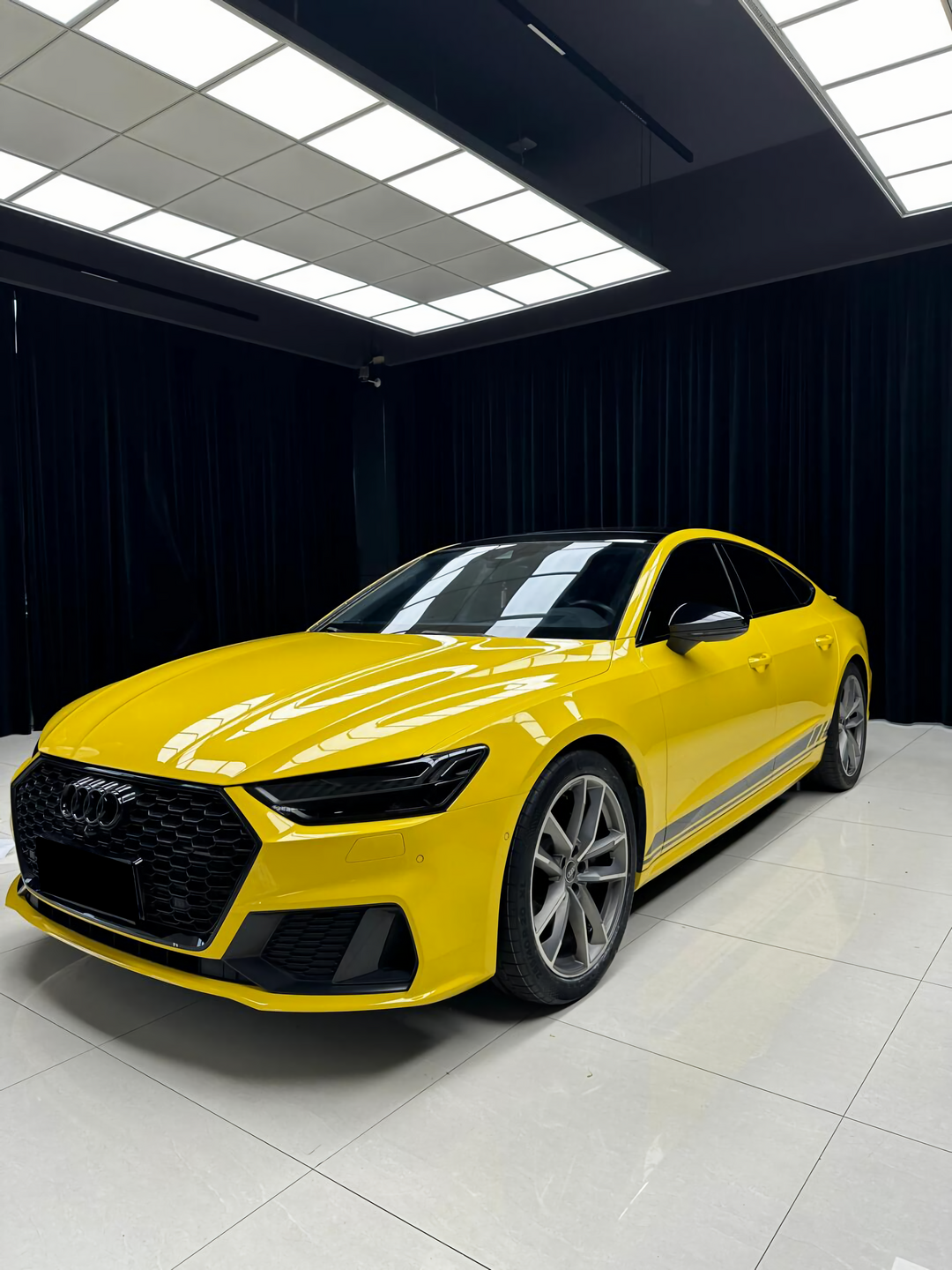 PET  Porsche Signal Yellow Vinyl Wrap