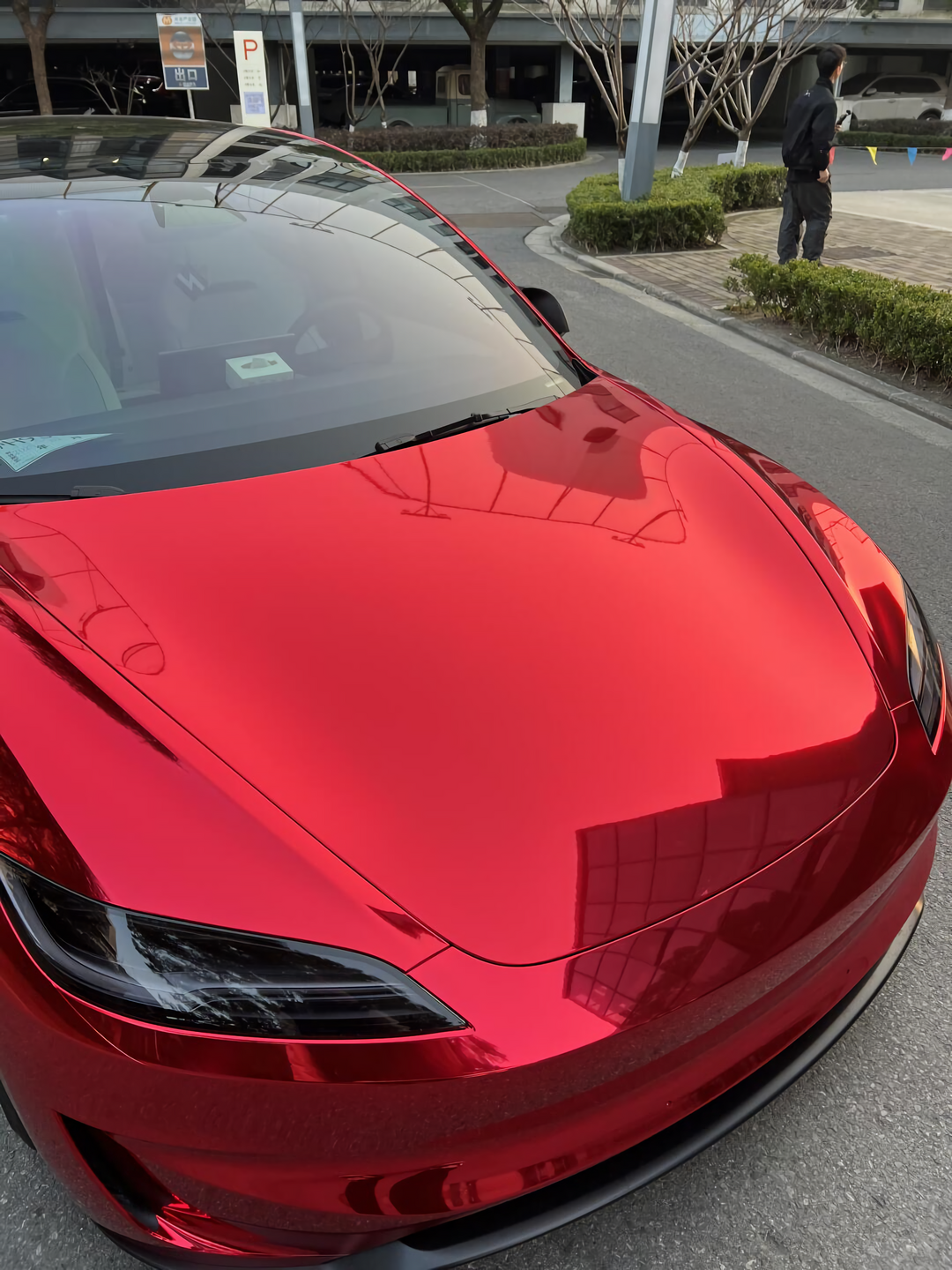 PET Mirror Chrome Red Vinyl Wrap