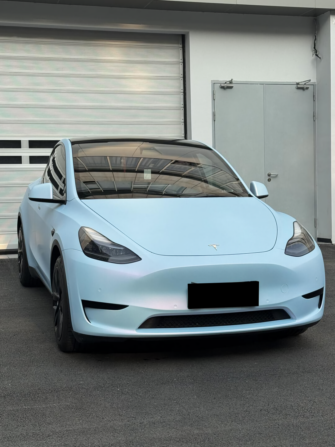 PET  Satin Vivid Iridescent Blue Vinyl Wrap
