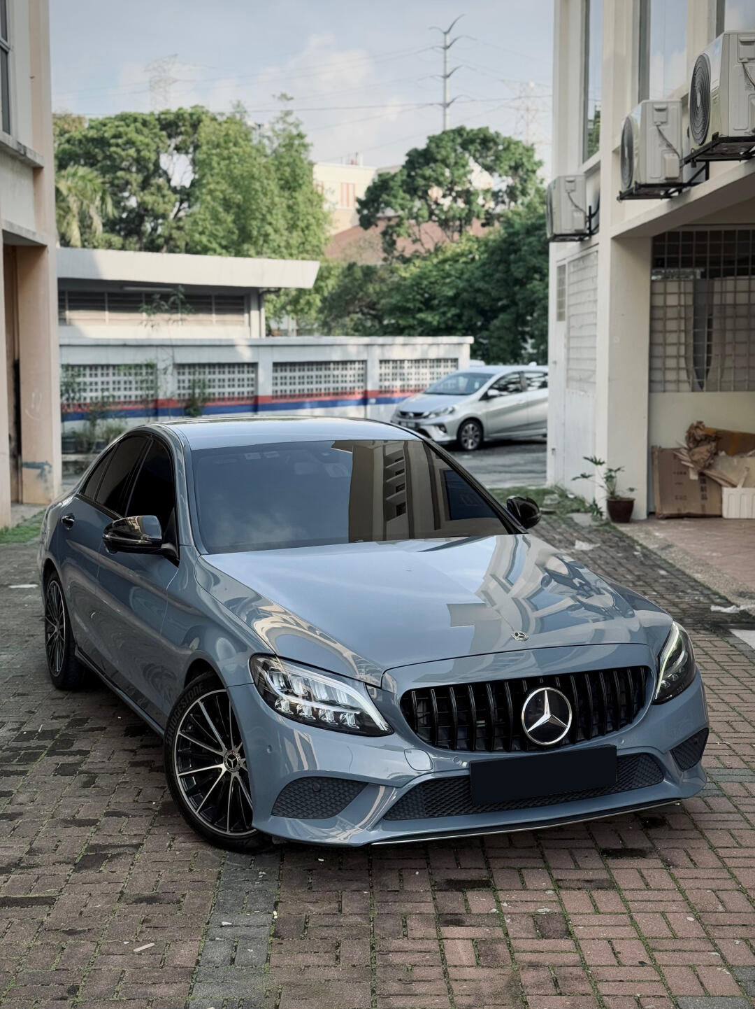 PET Cement Gray Vinyl Wrap