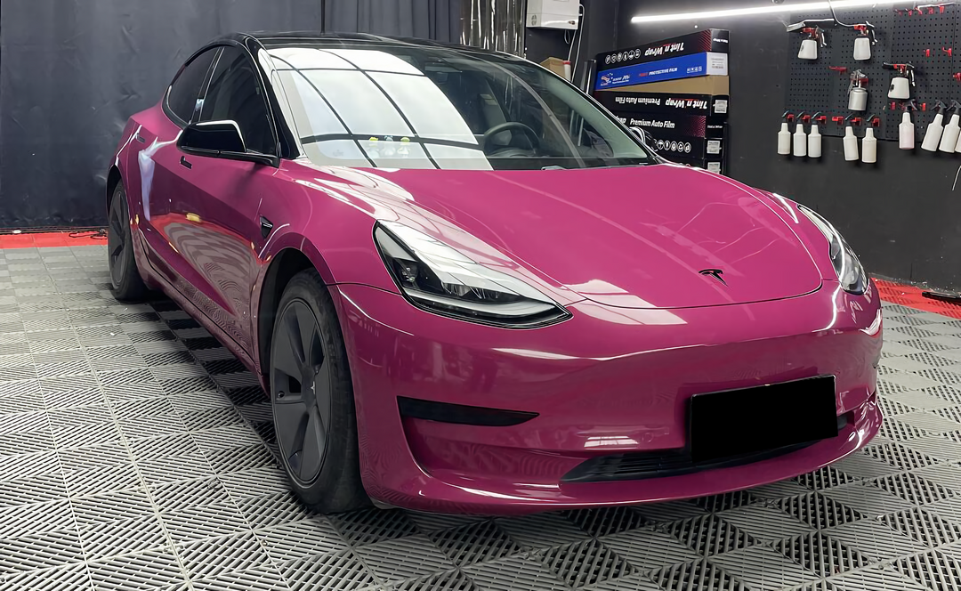 PET  Star Ruby Red Vinyl Wrap