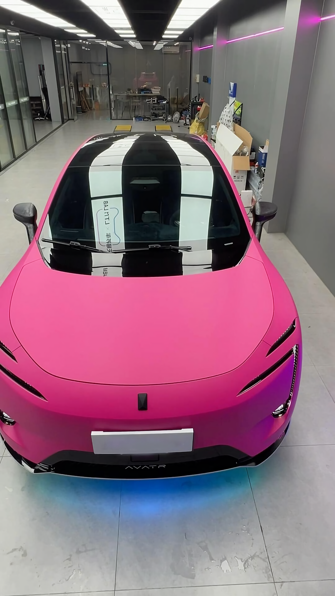 PET  Flat Magenta Vinyl Wrap