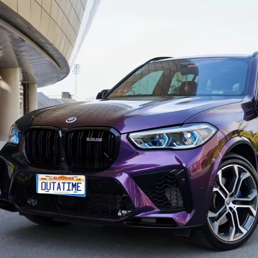 Wholesale High Quality Full Body Colored PPF Self Healing TPU Paint Metallic Midnight Purple Change Film Wrap Vinyl Roll for Car