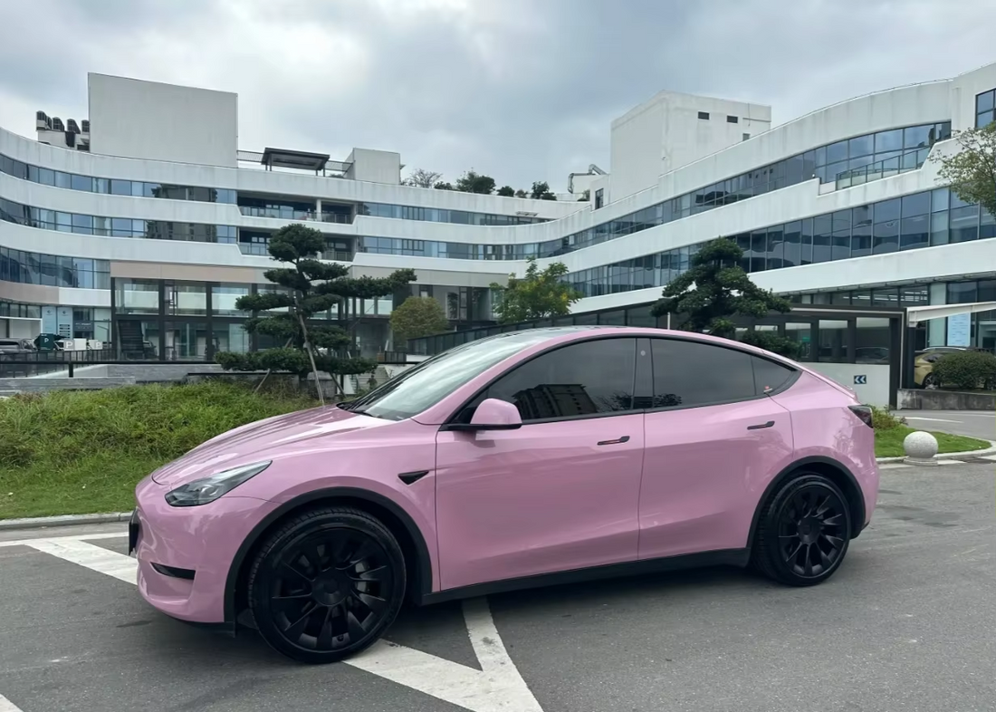 Wholesale High Quality Full Body Colored PPF Self Healing TPU Oolong Milk Tea Pink Change Film Wrap Vinyl Roll for Car