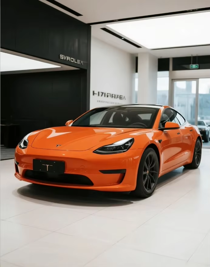Wholesale High Quality Full Body Colored PPF Self Healing TPU Satin Metallic Glossy Orange Change Film Wrap Vinyl Roll for Car