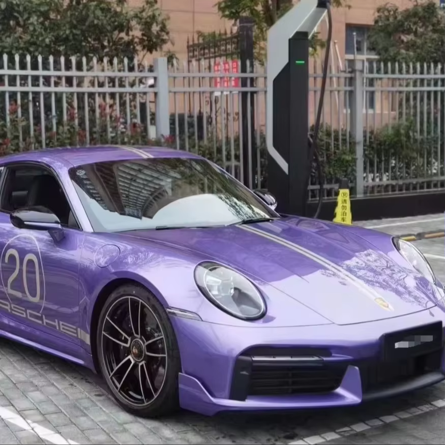 Wholesale High Quality Full Body Colored PPF Self Healing TPU Liquid Metal Violet Change Film Wrap Vinyl Roll for Car