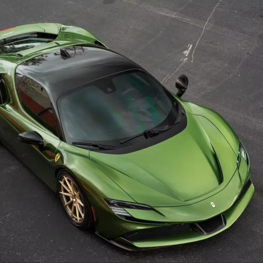 Wholesale High Quality Full Body Colored PPF Self Healing TPU Mamba Green Change Film Wrap Vinyl Roll for Car