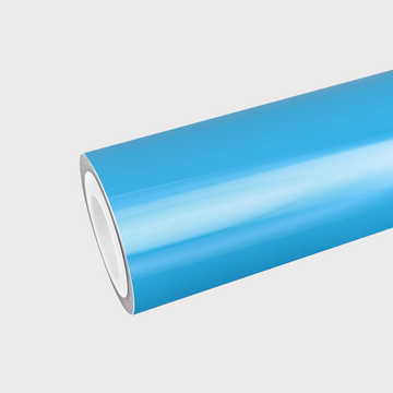 PET Sky Blue Vinyl Wrap