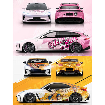 Satin Selfadhesive Self Healing Color Change Advertising High Quality PET Custom Full Body Car Wrap Vinyl Print Rolls for Car