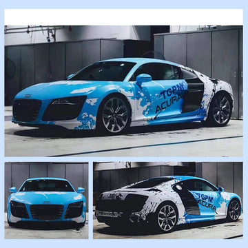 Satin Selfadhesive Self Healing Color Change Promotional High Quality PET Custom Full Body Car Wrap Vinyl Printing Rolls for Car