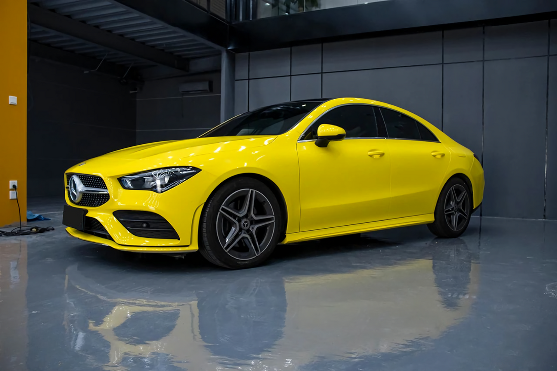 PET Corn Yellow Vinyl Wrap