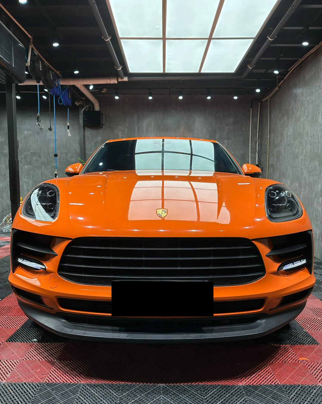 PET Flame Orange Vinyl Wrap