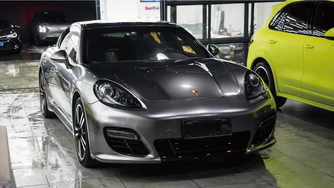 PET Metallic Smoke Gray Vinyl Wrap