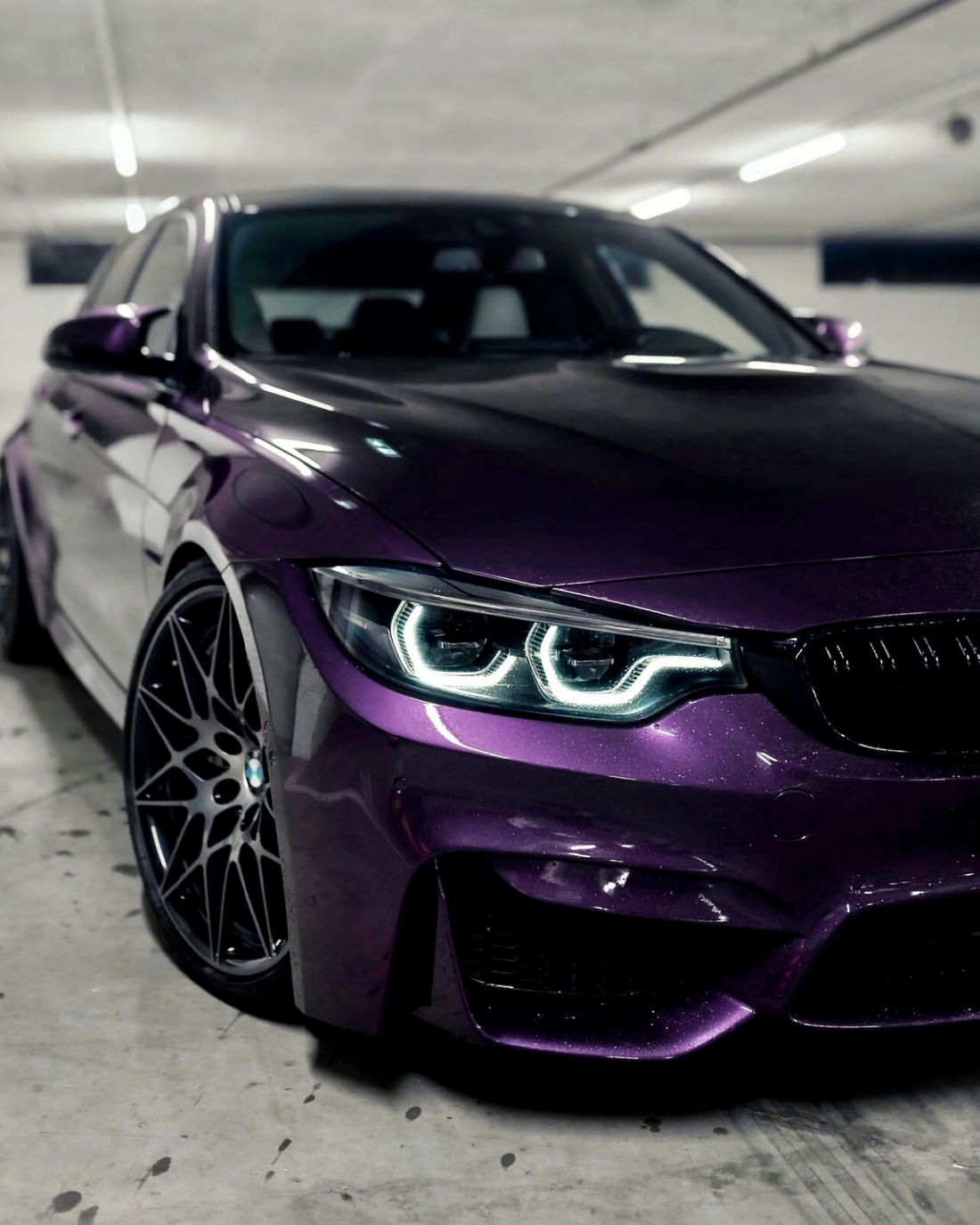 PET Metallic Midnight Purple Vinyl Wrap
