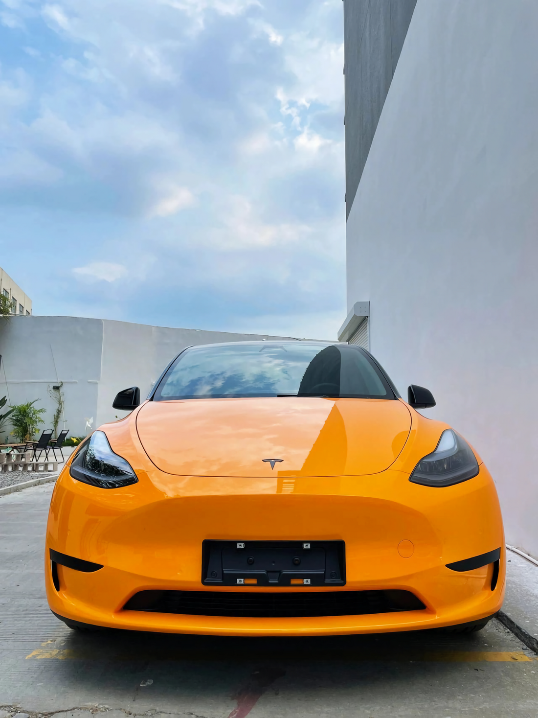 PET Energy Orange Vinyl Wrap