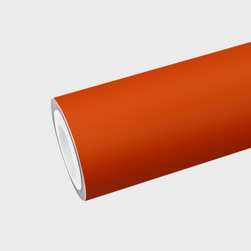 PET  Flat Orange Vinyl Wrap