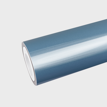 PET Snow Crystal Blue Vinyl Wrap